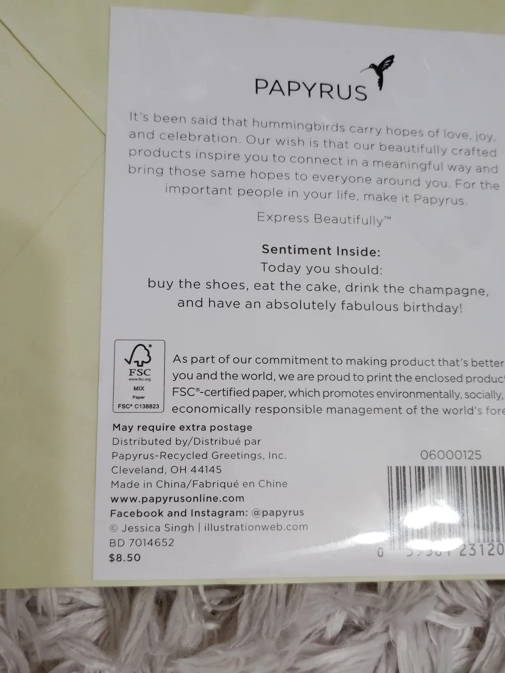 Papyrus Greeting Card  Premium Lot Of 5 New 3D Jewel Embellished (83)